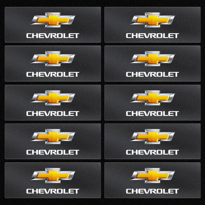 2/5/10 st Bil Logotyp Klistermärke Central Kontroll Dekaler Biltillbehör för Chevrolet Malibu XL Equinox Dörrinstegsskydd