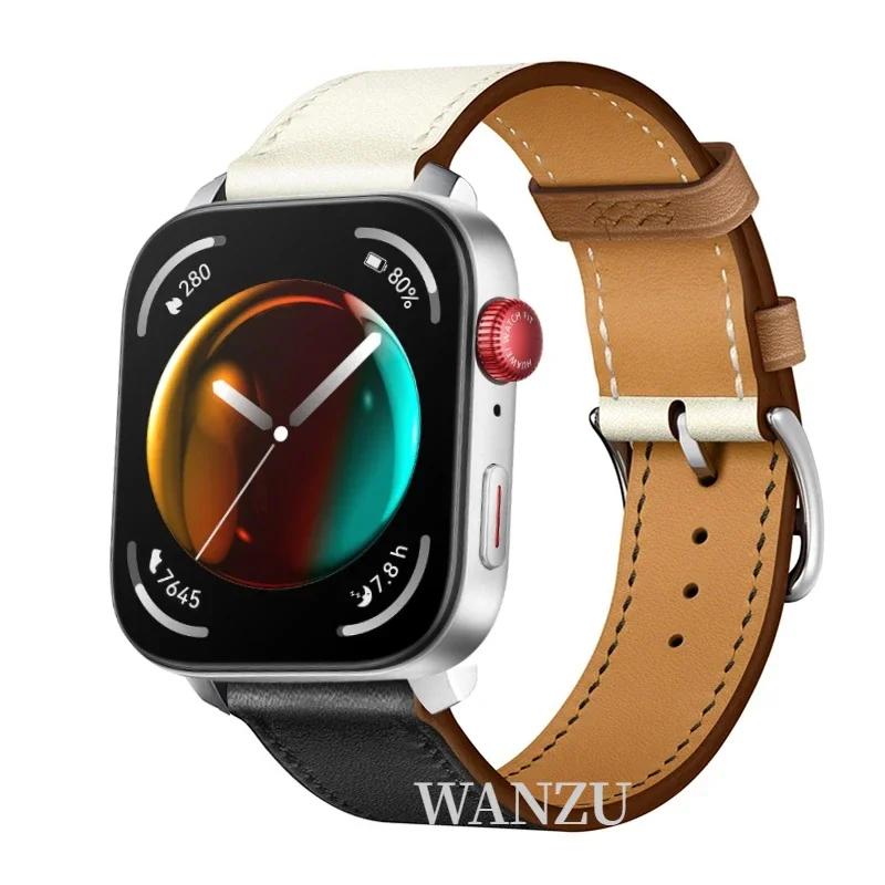High-end Leather Strap For Huawei Watch Fit 5 Pro/4 Pro Sports Comfortable Breathable Bracelet Huawei Fit 5/4/3 Correa Accessory