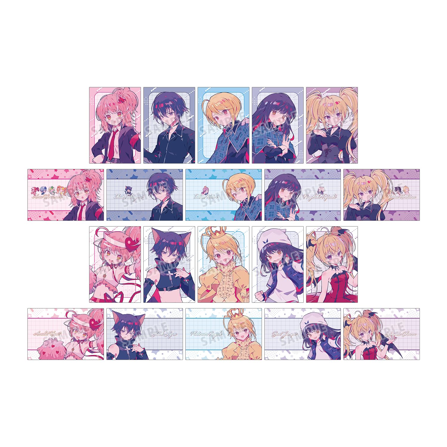 Shugo Chara Yumenouchi Иллюстрация Униформа Версия персонажа. Торговые Открытки Коробка из 20 штук