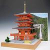 Woody Joe 1/75 Seiganto-ji Tempel Dreistöckige Pagode Holzmodellbausatz (Gebäude)