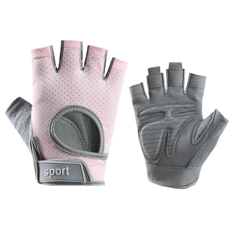 Fitness sports gloves men and women outdoor riding half finger non-slip hand guards yoga breathable shock-proof bicycle gloves