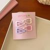 4pcs/set Cute Colorful Geometric Mini Hair Clips For Girls Sweet Hair Ornament Hairpins Barrettes Kids Lovely Hair Accessories