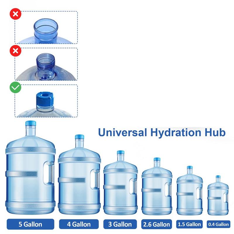 5 Gallon Water Bottle Pump - Foldable Spout, Smart LED Display, Quiet Operation, Portable For Home, Office & Outdoor Use Durable