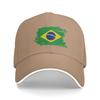 Custom Fashion Flag Of Brazil Baseball Cap Women Unisex Adjustable Brazilian Proud Dad Hat PerforUnisexce