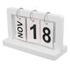 Vintage Flip Calendar Turn Page Month Date Display Wooden Desk Calendar Ornament for Home