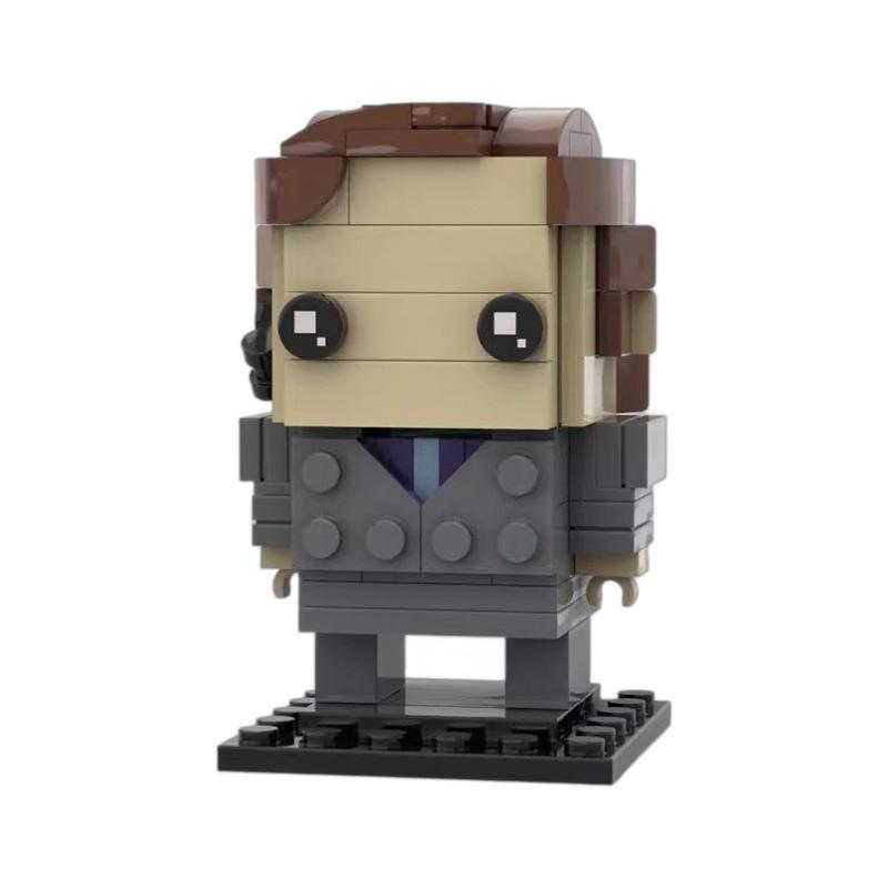 Square Head Boy Building Block Compatible With Breaking Bad - Sol Puzzle Puzzle Hands-On Set Peripheral Toy Men