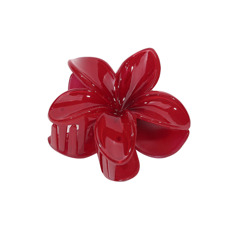 Fashion Women Flower Hair Claws Hawaiian Gradient Hair Clips Shark Hairpins Vacation Beach Style Hairpins Hair Accessories