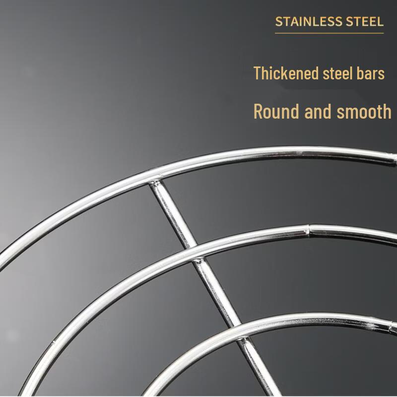ZISIZ 304 Stainless Steel Pressure Cooker Steaming Rack Set