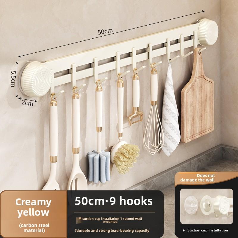 Saugknapfhaken ohne Bohren, Küchen-Badezimmer-Haken ohne Spuren, Haushalts-Wandgarderobenhaken, multifunktionales Aufbewahrungsregal