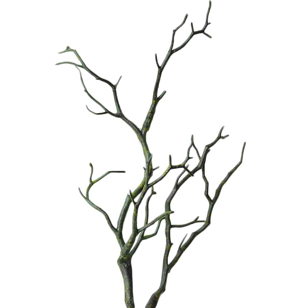 

Искусственная ветка пластиковое дерево сухое растение ваза для дома свадебный декор зелёный