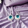 Apatite Gemstone 925 Sterling Silver Jewelry Handmade Earrings 3.0" Gift For Her EE-117-1