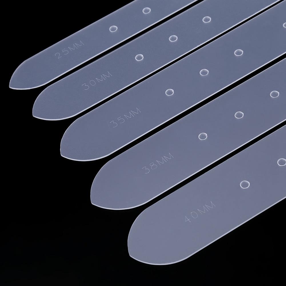 5Pcs Translucent Belt Buckle Holes Templates Leather Punching Craft Module DIY Tool