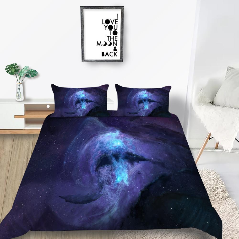 Domácí sada povlečení Cosmic Star Pattern Povlak na polštář Povlak na polštář Povlečení Set AU/EU/US v plné velikosti Domácí dekorace