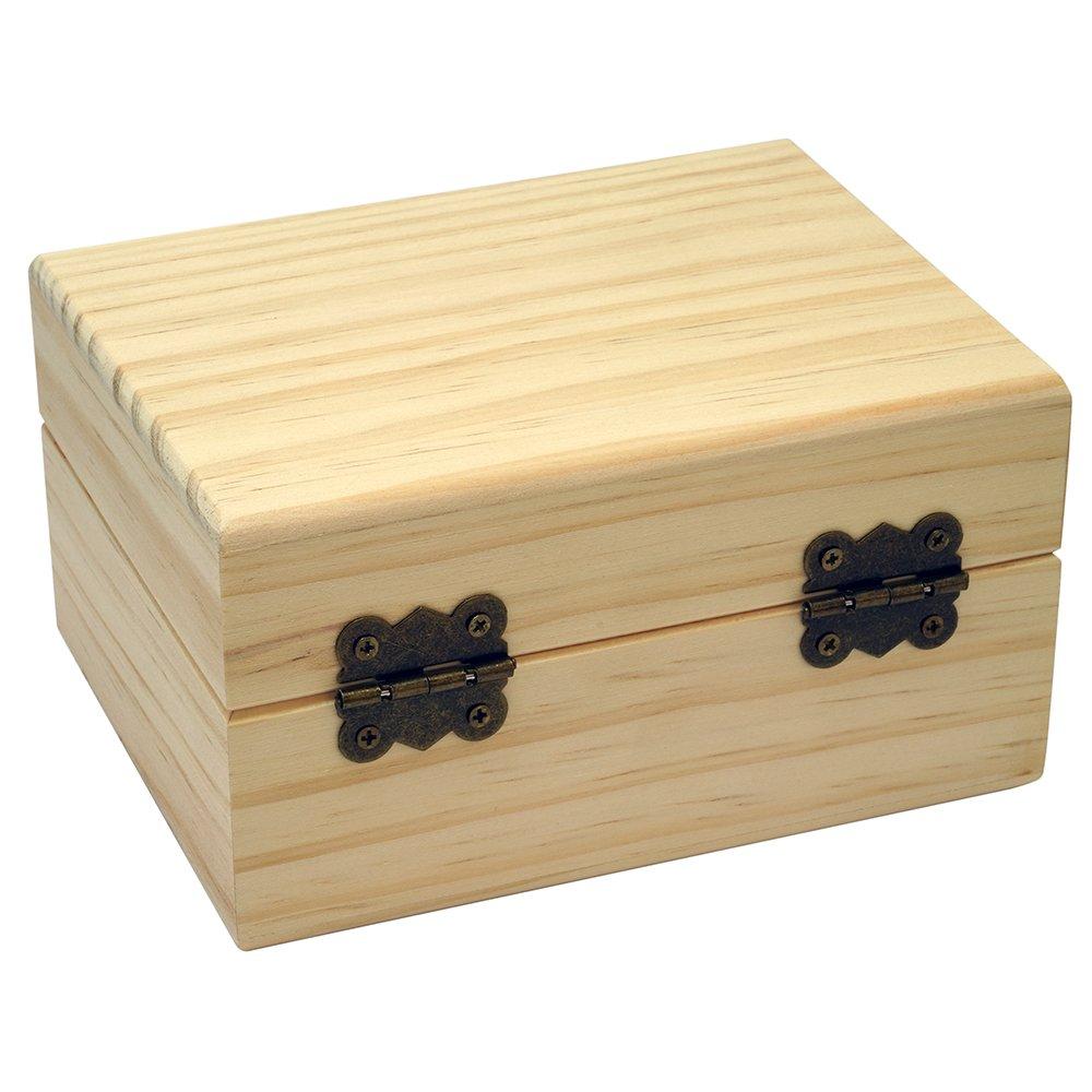 Eaoike Natural Wood Essential Oil Storage Box (Holds 12 Bottles)