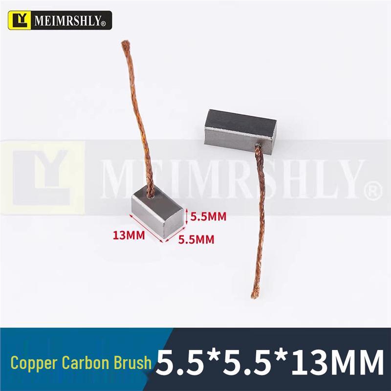 Compatible Carbon Brushes for Valeo, Remy, Jenory, Hanla Alternators - 4.5x6.5x17 mm, High Wear Resistance