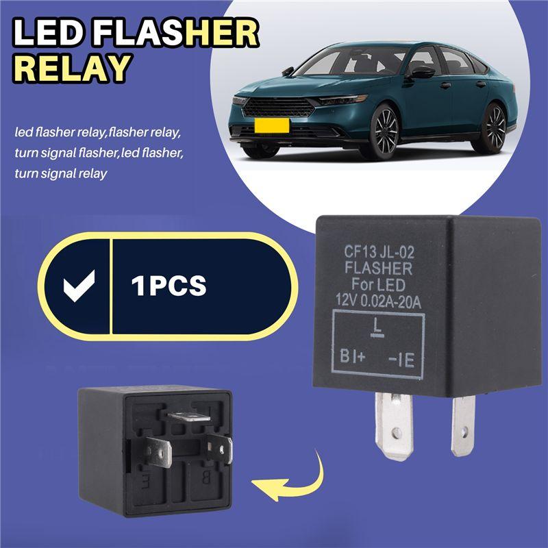 Portable Car 3-Pin CF-13 Electronic LED 12V Flasher Relay Fix For Turn Signal Blinker