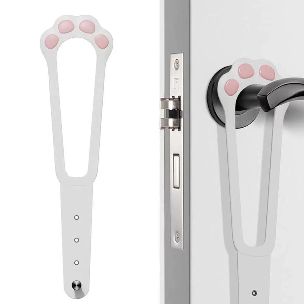 Cat Door Holder Latch Adjustable Dog Door Stopper Elastic Gate Lock Flex Latch Strap Keep Dog Out From Entering Pet Gate Supply