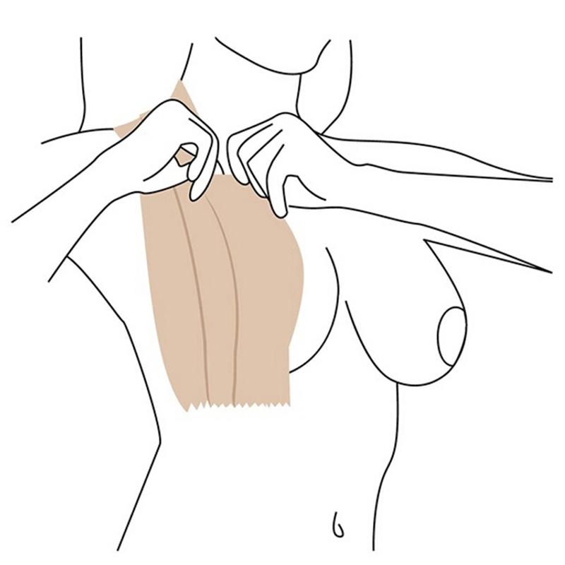 Adesivi Elastici in Tessuto Non Tessuto per Sollevamento del Seno Impermeabili Invisibili Traspiranti Senza Segni Fasciatura Sportiva Adesivi Monouso per Capezzoli
