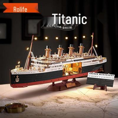 Rolife Titanic 3D Puzzle Wooden Model Creative Desktop Ornament