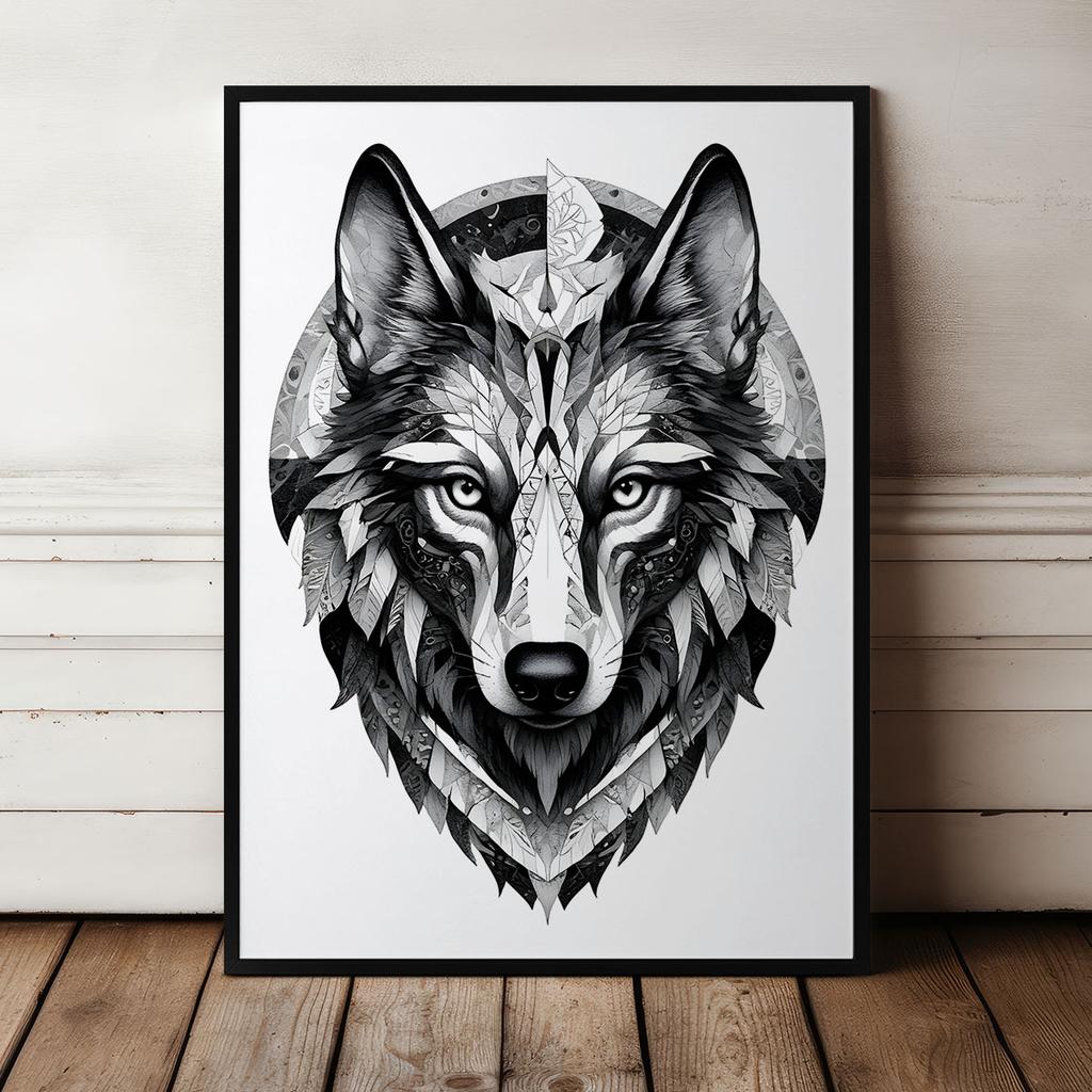 Poster Wolf Tattoo