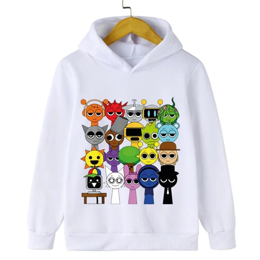 Neuer Sprunki Cartoon Kinder Hoodie Spiel Incredibox Sweatshirts Jungen Kleidung Mädchen Kapuzenpullover Frühling Kinder Langarm Oberteile