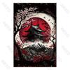Japanese Samurai Vintage Metal Plate Living Room Decoration Painting Metal Wall Art Plaque Retro Tin Sign Bar Pub Home Decor