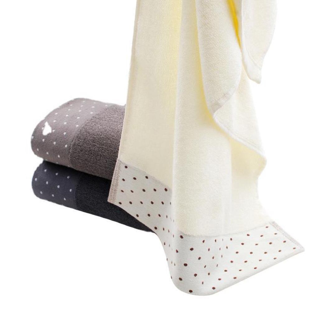 32-strand Cotton Towel, Enlarged and Thickened Polka Dot Adult Towel, Soft Water Absorption