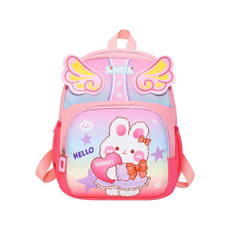 Adorable Astronaut Kids Backpack Anti-spill Large Capacity Boy Girl School Bag розовый
