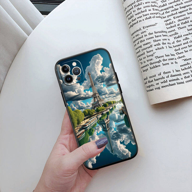 MH128 Paris Eiffel Tower Case for Samsung A06 A35 A25 A24 A15 A05S A05 M55 M35 M15 A02 A12 A13 A10 A16 A20 A30 A22 A31 A32 A33 A42 A50