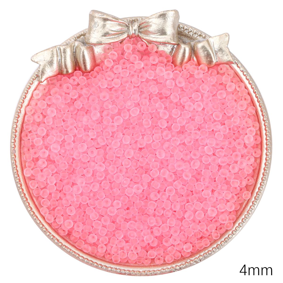 

Прозорі матові чеські скляні намистини Розсипний бісер для виготовлення ювелірних виробів своїми руками, шиття одягу, бісеру, аксесуарів C05 4mm 100pcs