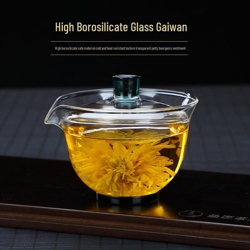 Shangqi High Borosilicate Glass Gaiwan Tea Cup