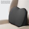 Car Driver Seat Lift Pad,Small Lumbar Support Cushion, Height Adjusting Pad For All-Seasons Lifter Black