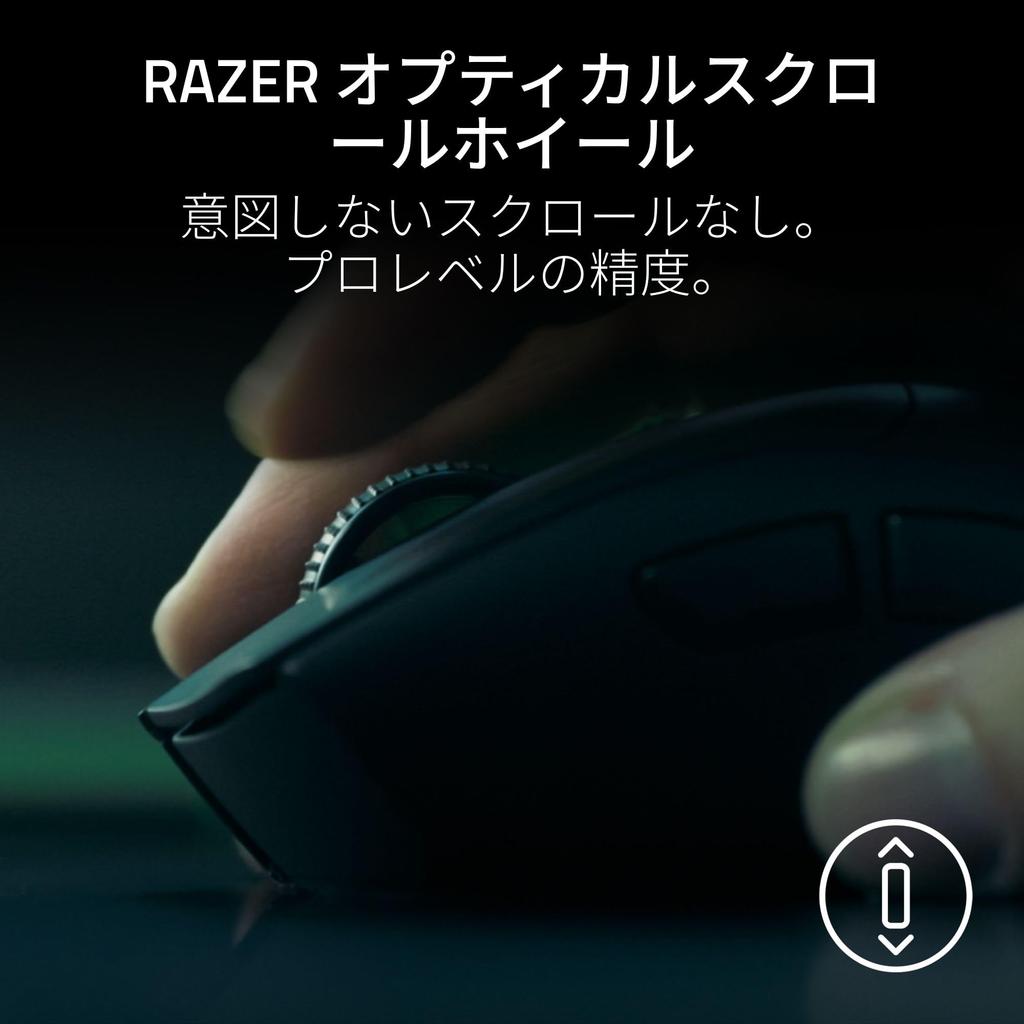 Razer DeathAdder V4 Pro Wireless Gaming Mouse, Ultra-Lightweight At 56g, Includes 8000Hz Dongle, High-Precision 2nd-Generation Focus Pro 45K Optical