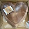 New Heart Prayer Bowl Wooden Religious Crucifix Bowl Rustic Home Centrepiece Decor Fruit Plate Kitchen Tableware Religious Gift