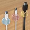 6Pcs Spring Cable Manager Desktop Car Data Cable Storage and Sorting Mobile Phone Charging Cable Clip