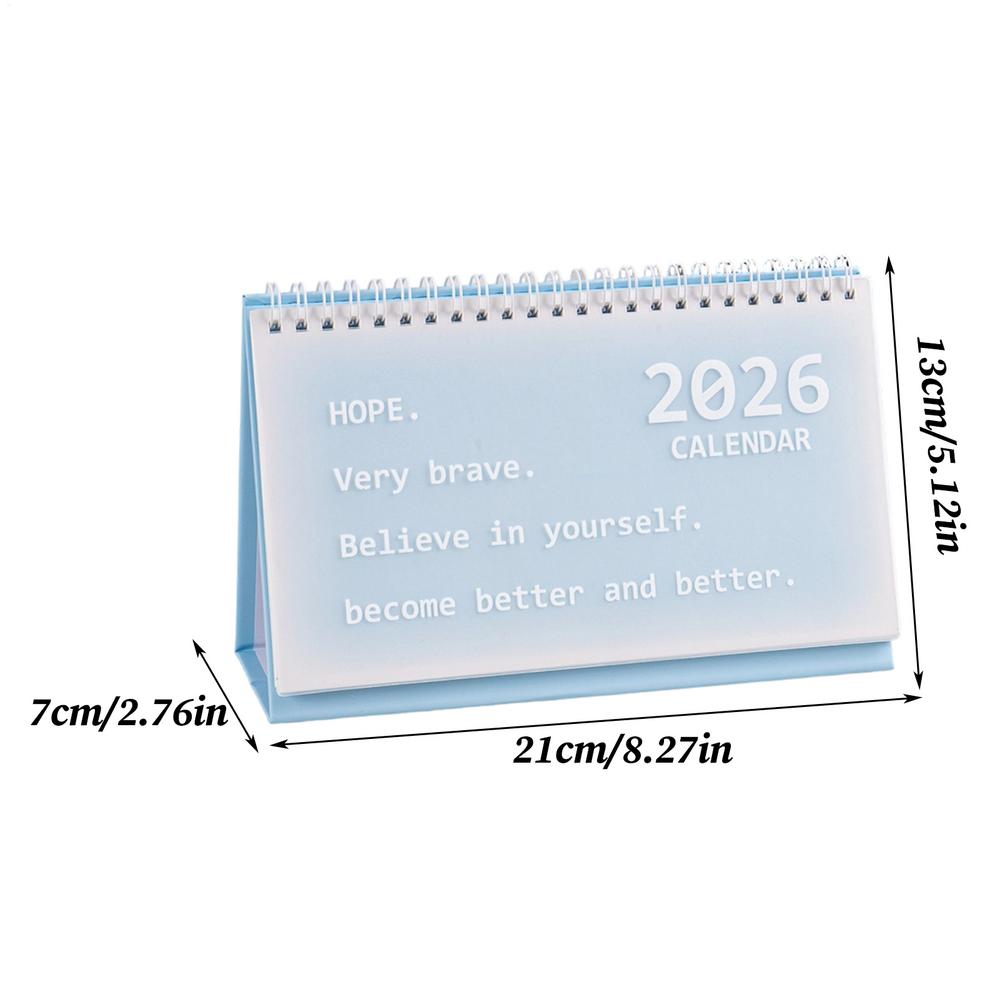 

2026 Korean Style Desk Calendar, Cute Aesthetic Monthly Planner With To-Do List For Office Classroom Home Fridge Girls & Women синій