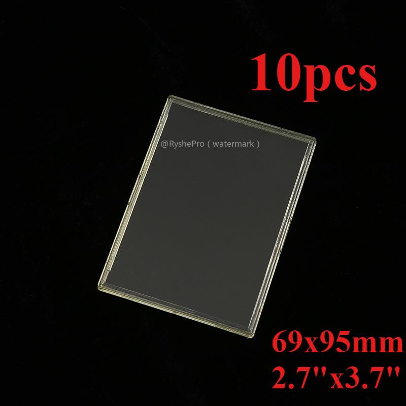 10pcs 69*95mm Card Sleeves Protector Hard Plastic Baseball Rigid Toploading Card Case for Collectible Trading Sports Cards