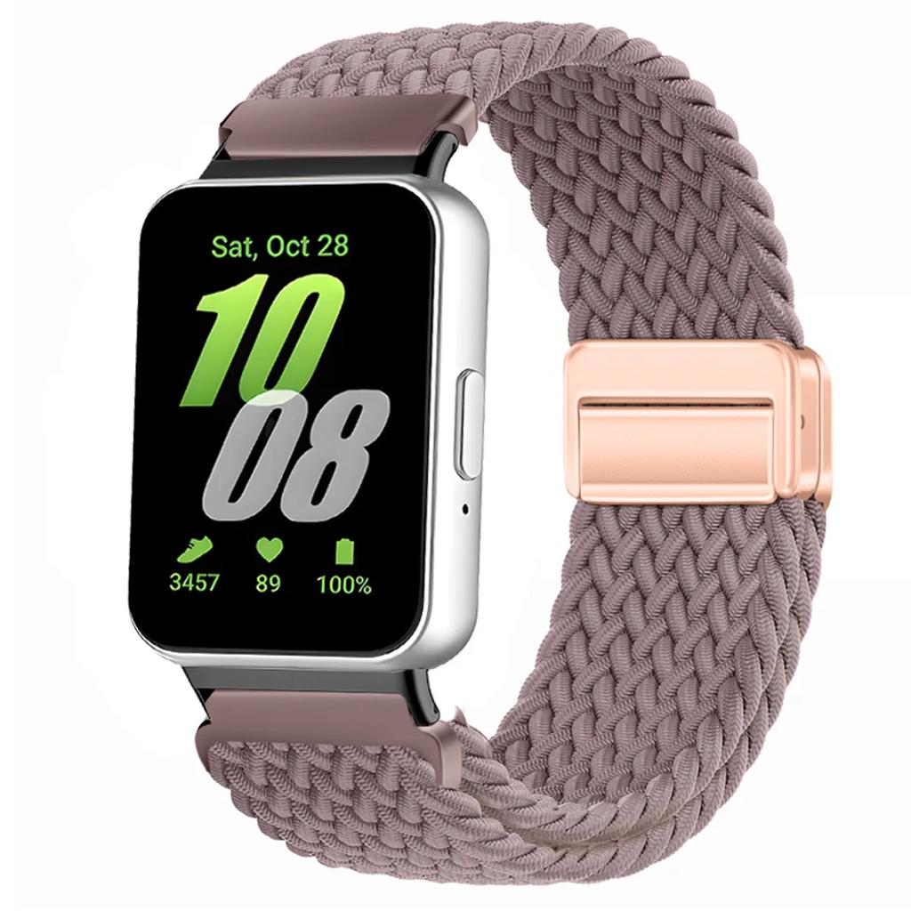 Magnetic Sport for Samsung Galaxy Fit 3 Watch Braided Strap Watchband for Samsung Galaxy Fit 3 Band Accessories Replacement