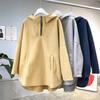Damen Kapuzenpullover Pullover Jacke Locker Verdickt Langarm Oberteil