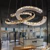2025 New Modern LED Dimmable Crystal Chandeliers Decorative Led Ceiling Lamps Hanging Light Fixture For Dining Room Bedroom