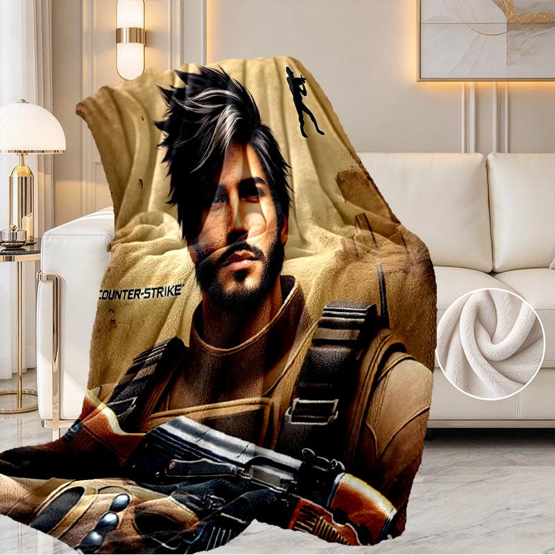 Counter Strike Print Blanket - Soft & Comfortable, for Bedroom, Travel, Sofa, Home Decoration - Birthday Christmas Gift for Friend