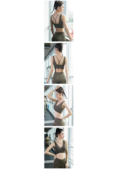 Women's Summer Shockproof Sports Bra - Sexy Back Fitness Yoga Vest