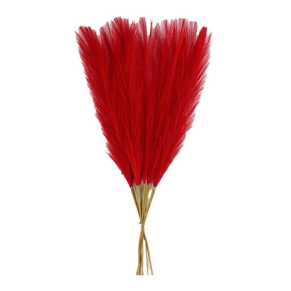 20Pcs Fluffy Texture Faux Plant Reed 50cm/22in Tall Pampas Grass Bouquet  Home Decoration