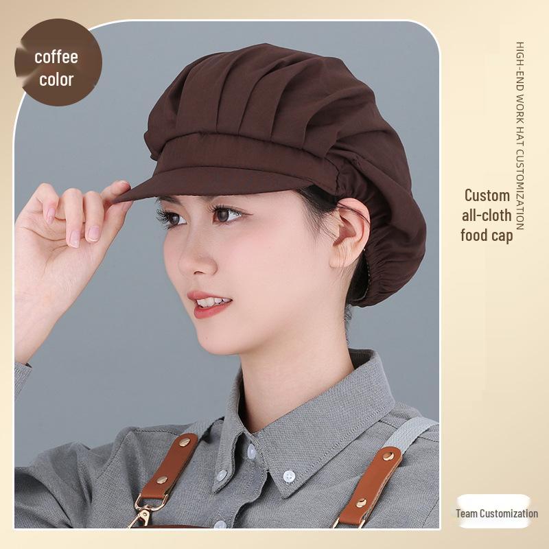 Women's Breathable Dustproof Kitchen Chef Hat - Sanitary Head Cover for Catering and Workshops