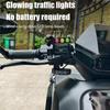 Electric And Motorcycle Accessories Wind Power Traffic Light Power Windmill Decoration LED Light Car Ornament Wind Creative Z0J1
