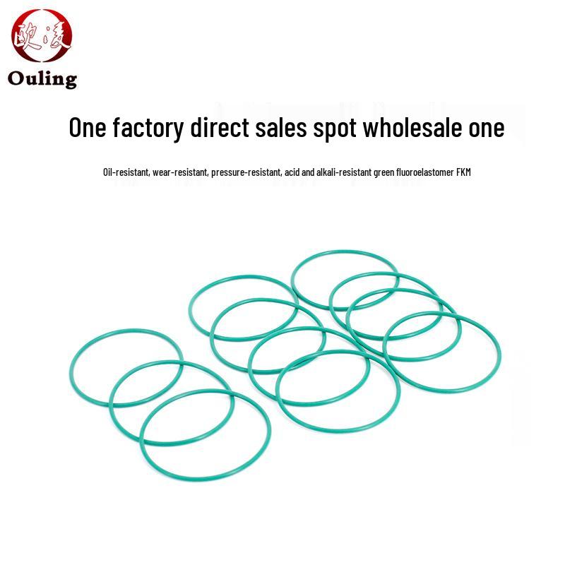 Green Fluororubber O-ring, OD Options: 52/55/56/58/60/62/65/68/70/75/80mm x 5mm
