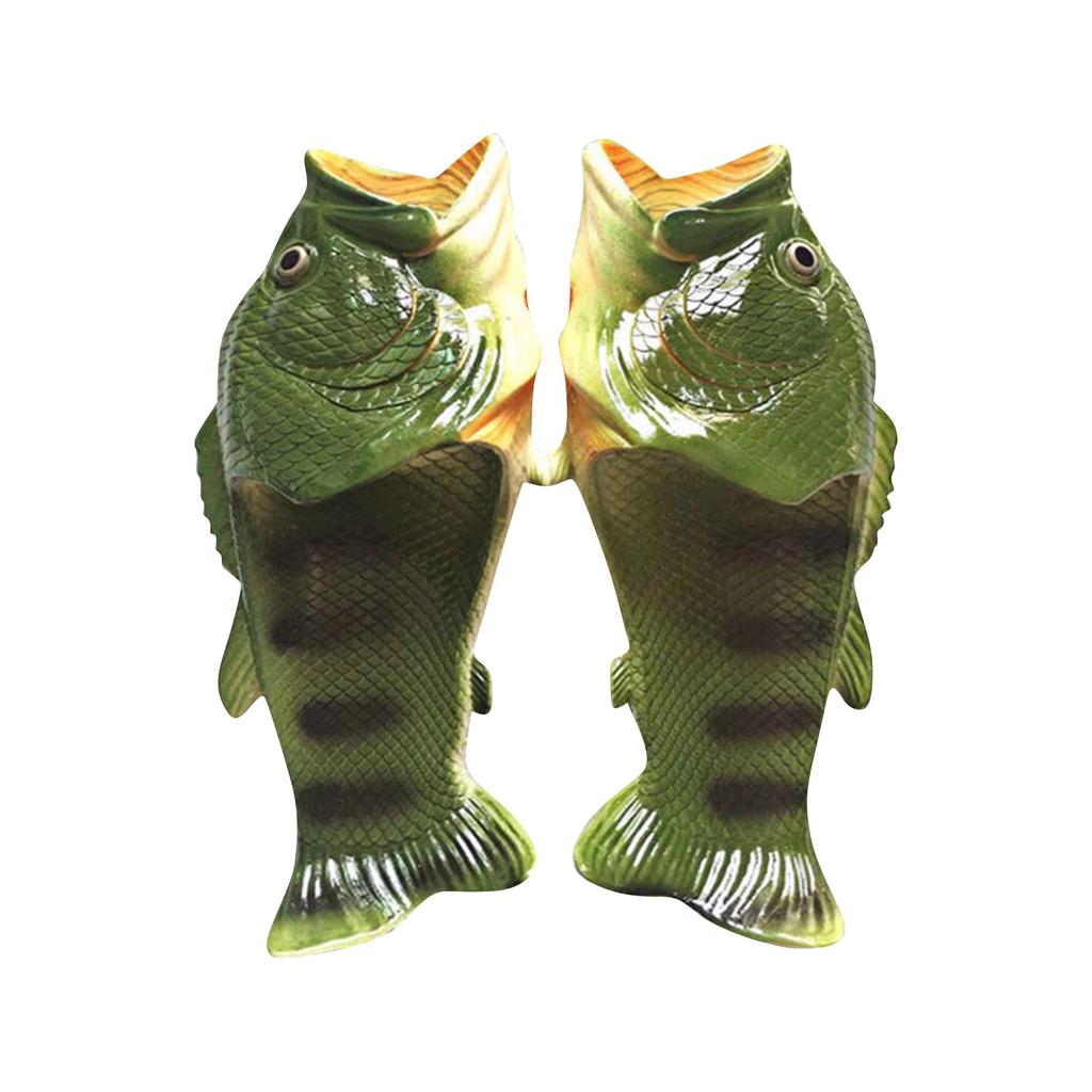 Funny Slippers Man Footwear Family Shoes Parent-child Sandals Plus Size 24-46 Summer Beach Shoes Boys Unisex Fish Slippers