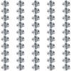 50Pcs for Table Legs Carbon Steel M5x8mm Tee Nut Zinc Plated 4-Pronged Tee Nuts T-Nut