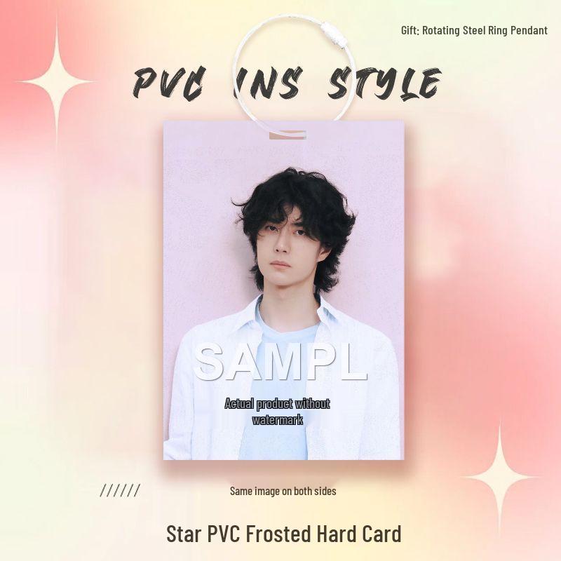Wang Yibo Star Card Idol PVC Pendant for Ita Bag Decoration