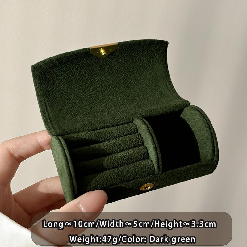 

Exquisite portable jewelry storage box for Christmas, anti-oxidation luxury gift box for travel, business trips, and business зелёный